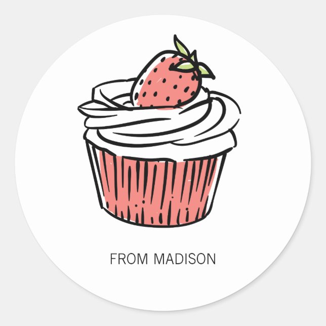 Eres un dulce Pegatina de San Valentín (Anverso)