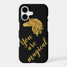 Eres un Funda mágico de oro y negro