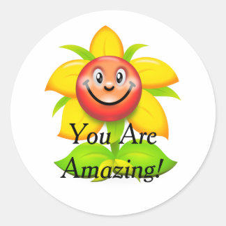 Eres Un Increíble Pegatina Del Motif De Flor