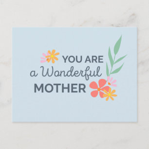Eres un maravilloso Día de la Madre   Tarjeta post