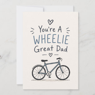 Eres un papá genial en bicicleta Tarjeta divertida