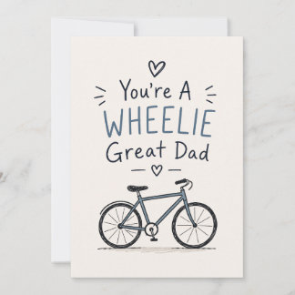 Eres un papá genial en bicicleta Tarjeta divertida