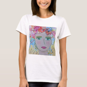 Eres una cara pintada a mano con camiseta que da p