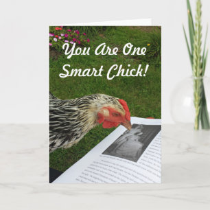 ¡Eres una chica inteligente! Tarjeta de felicitaci