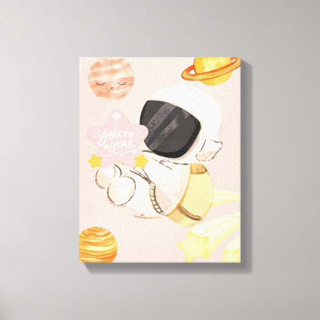 Eres una estrella - Arte para pared de guardería (Anverso)