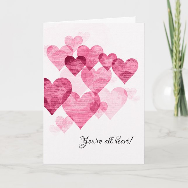 Eres una tarjeta de agradecimiento al corazón (Anverso)