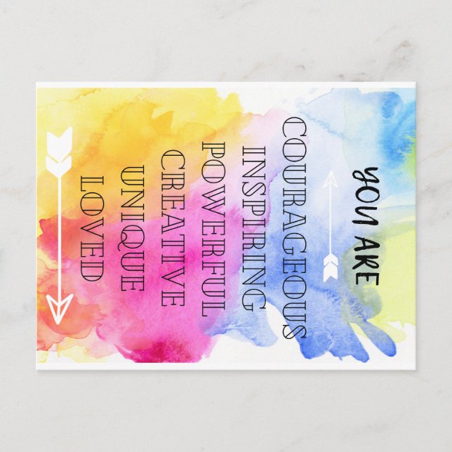 Eres una tarjeta de amor (Anverso)