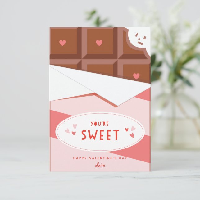 Eres una tarjeta de El día de San Valentín de clas (Anverso de pie)
