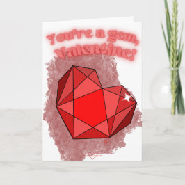 Eres una tarjeta de El día de San Valentín de gema