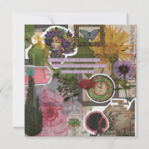 Eres una tarjeta de felicitación plana de arte