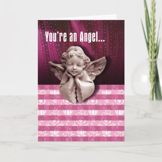Eres una tarjeta de saludo de ángel (Anverso)