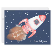 Eres una tarjeta de San Valentín de cohete espacia