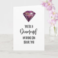 eres una tarjeta de simpatía del diamante para la 