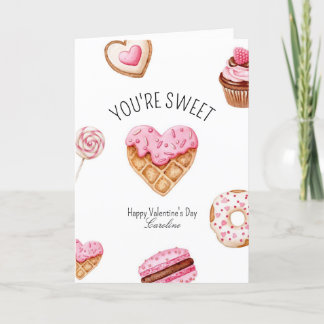 Eres una tarjeta El día de San Valentín dulce