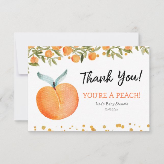 Eres una tarjeta Peach Gracias (Anverso)