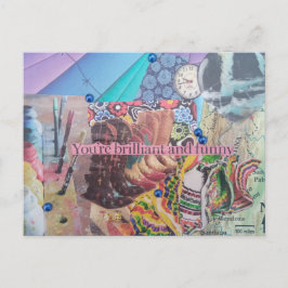 Eres una tarjeta postal de colores brillante y div