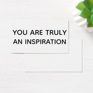 Eres Verdaderamente Una Inspiración Tarjeta de Reg