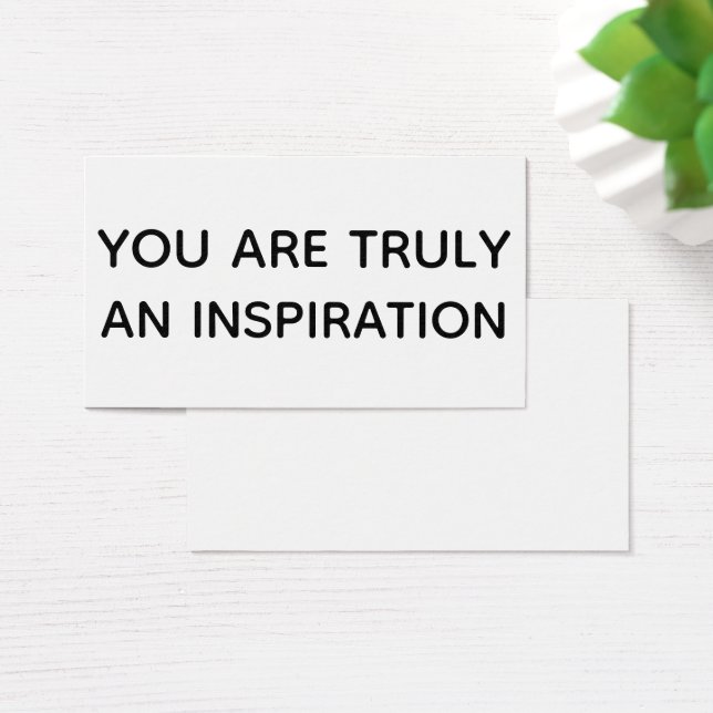 Eres Verdaderamente Una Inspiración Tarjeta de Reg (Escritorio)