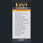 Erev Shabbos Lista De Verificación Recordatorio Ma<br><div class="desc">Nuestro recordatorio magnético de la lista de verificación de Shabbos Erev es una manera elegante y elegante de asegurar que todo se haga con mucho tiempo de sobra en Erev Shabbos! Esta es una excelente adición a un Mishloach Manos, de temática Shabbos. Nunca encendemos velas de shabbos antes de bajar...</div>