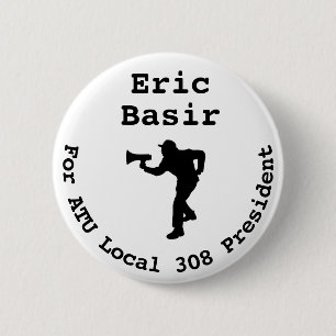 Eric Basir para botón de presidente grande