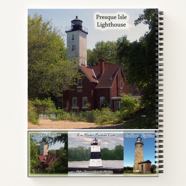 Erie, libro de notas sobre el faro de Pennsylvania (Reverso)
