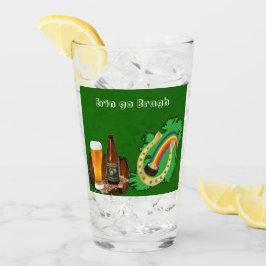 Erin Go Bragh Saint Patrick's Day Vidrio de Cervez