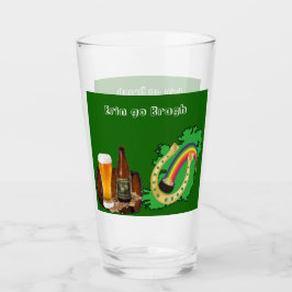 Erin Go Bragh Saint Patrick's Day Vidrio de Cervez