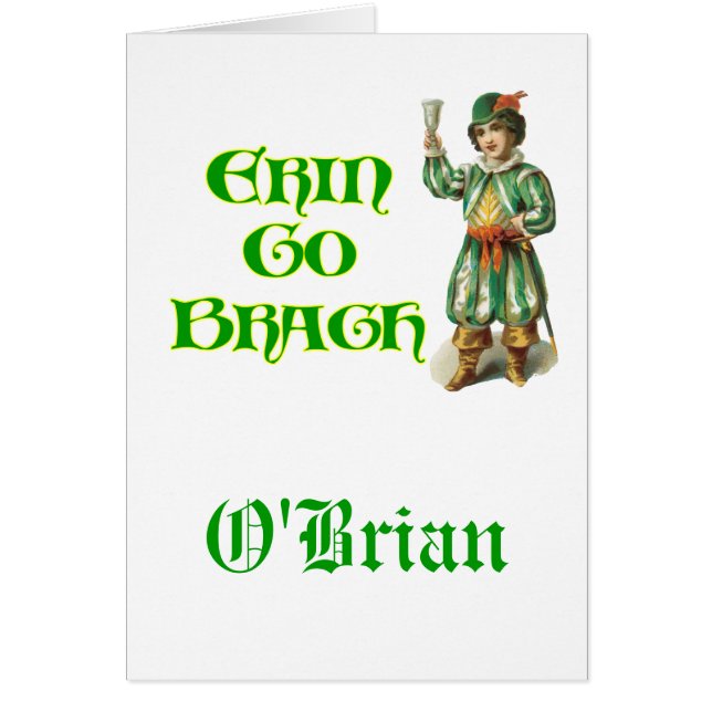 Erin Go Braugh Personalizable Irish Dice (Frente)