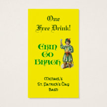 Erin Go Braugh Personalizado Ticket gratis de bebi