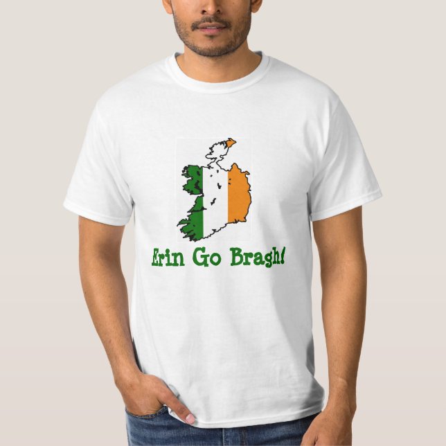 "Erin va camiseta irlandesa de la bandera de (Anverso)