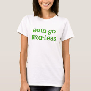 Erin va camiseta irlandesa linda Braless