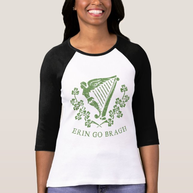 Erin va las camisetas de la arpa de Bragh (Anverso)