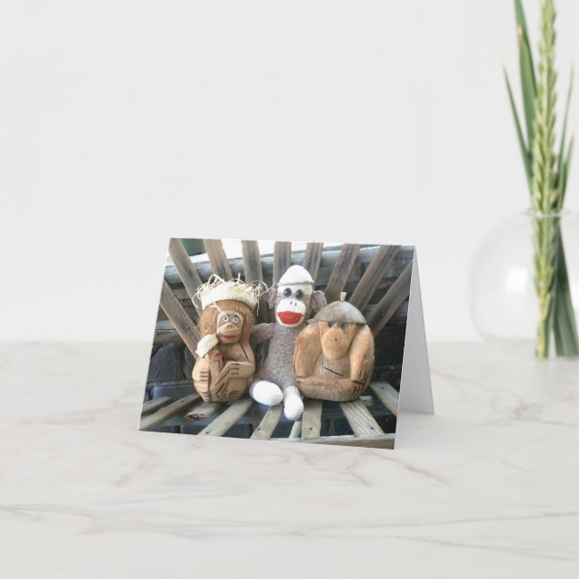 Ernie de la tarjeta de apuntes de mono y amigos (Anverso)