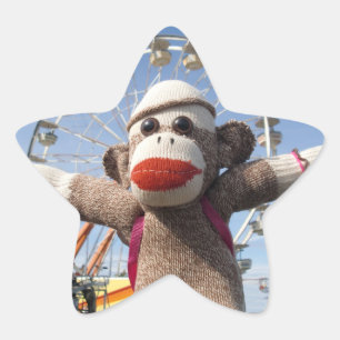 Ernie, la Pegatina estrella del mono sock