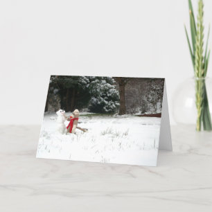 Ernie la tarjeta del día de fiesta de Snowday del