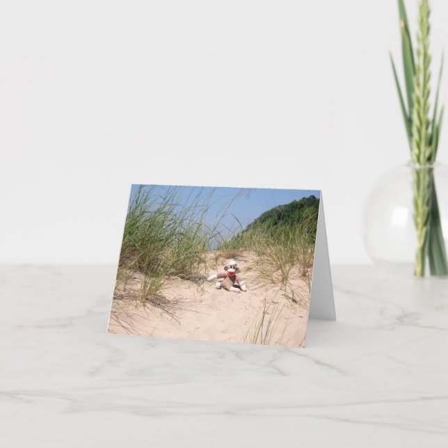 Ernie la tarjeta en blanco de las dunas de arena (Anverso)