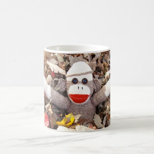 Ernie la taza de las hojas de otoño del mono del (Centro)