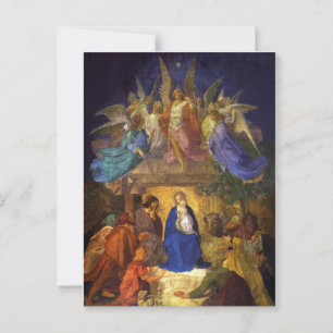 Ernst Deger "Nacimiento de Cristo" Tarjeta de feli