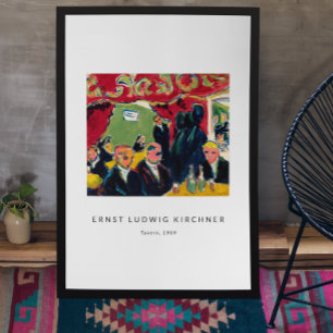 Ernst L. Kirchner - Colorido Arte Moderno Vintage