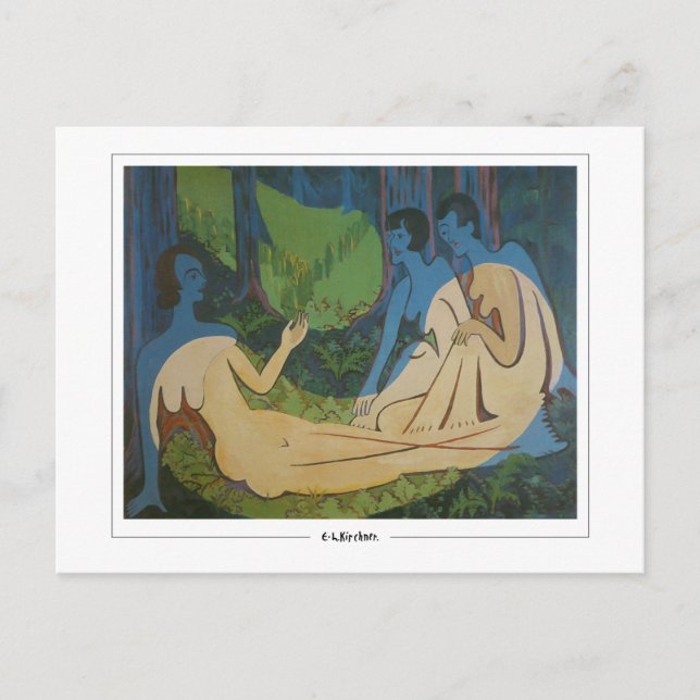 Ernst Ludwig Kirchner #295 - Postales Bellas Artes (Anverso)