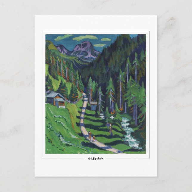 Ernst Ludwig Kirchner #338 - Postales Bellas Artes (Anverso)