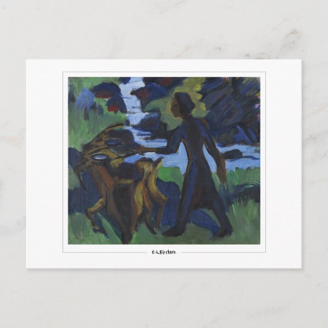 Ernst Ludwig Kirchner #650-2 - Postales Bellas Art (Anverso)