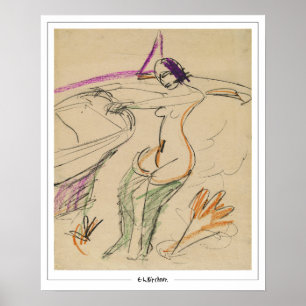 Ernst Ludwig Kirchner cartel de arte de Zedign #17