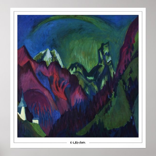 Ernst Ludwig Kirchner cartel de arte de Zedign #22 (Frente)
