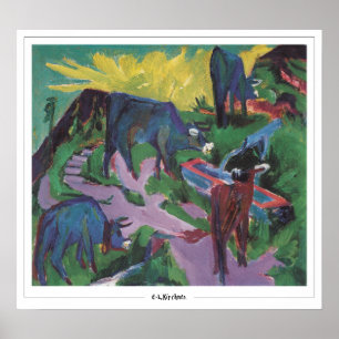 Ernst Ludwig Kirchner cartel de arte de Zedign #6