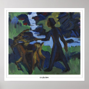 Ernst Ludwig Kirchner cartel de arte de Zedign #65