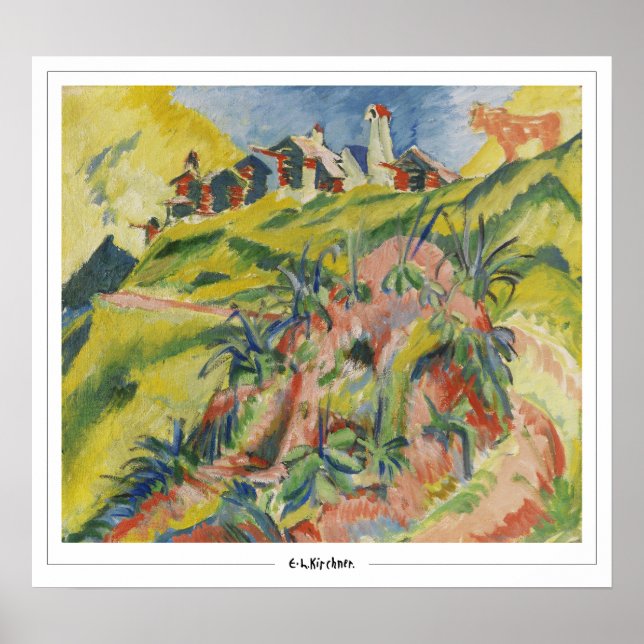 Ernst Ludwig Kirchner Póster de Arte de Zedign #24 (Frente)