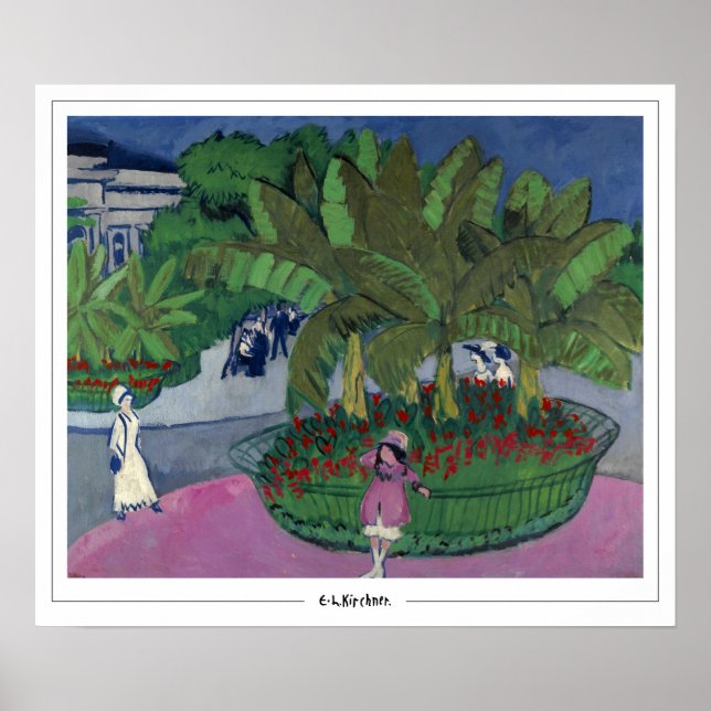 Ernst Ludwig Kirchner Zedign cartel de arte #263-2 (Frente)