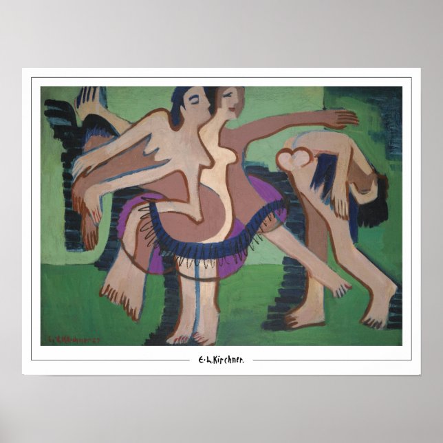 Ernst Ludwig Kirchner Zedign cartel de arte #537-2 (Frente)