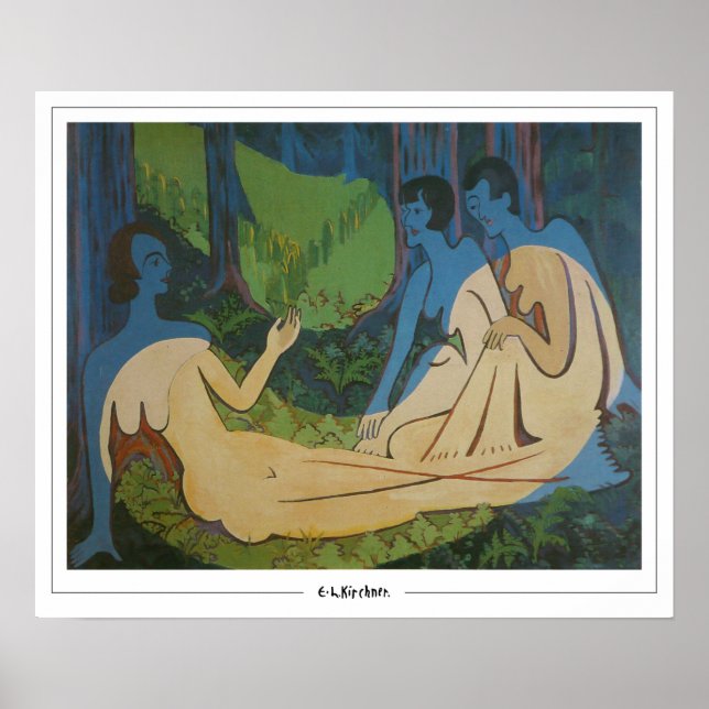 Ernst Ludwig Kirchner Zedign Poster de arte #295 (Frente)